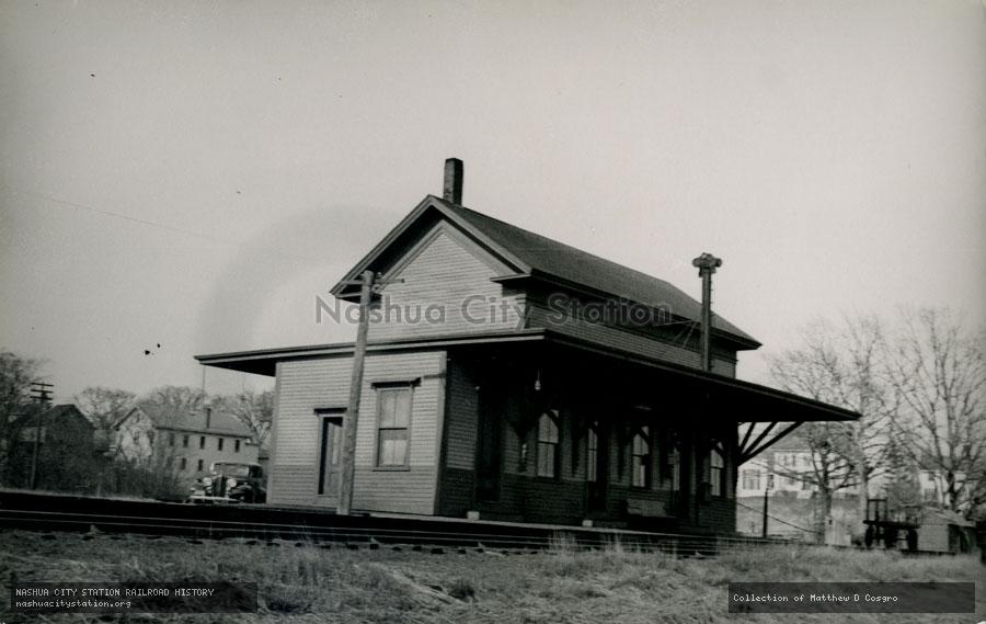 Postcard: Railroad Station, Essex, Massachusetts